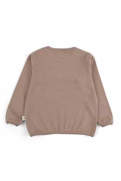 Little Gusto Organic Cotton Sweatshirt Brown