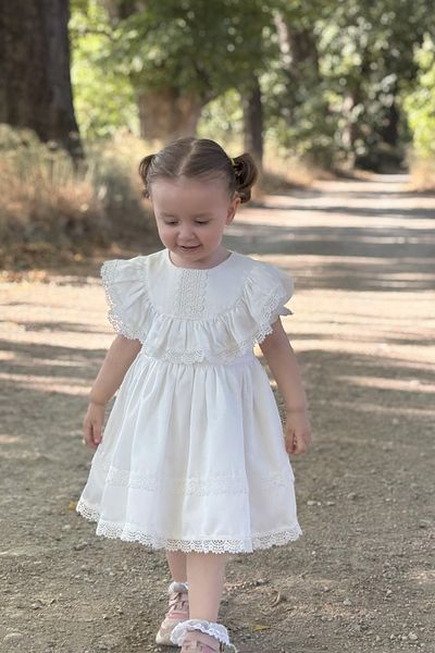 ALYRA Βρεφικό κοριτσάκι Παιδικό φόρεμα με κοντό μανίκι με επένδυση για πάρτι γενεθλίων Νυφικό φόρεμα ειδικής περίστασης
