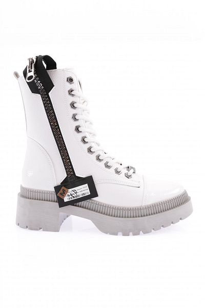 DGN K9040 Women's Summer Zippered Laced Boots