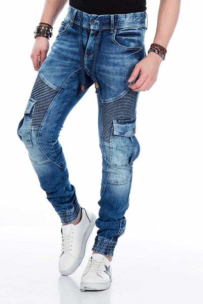 Cipo&Baxx Cd446 Hip Hop Style Cargo Skinny Leg Ανδρικό παντελόνι με τσέπες