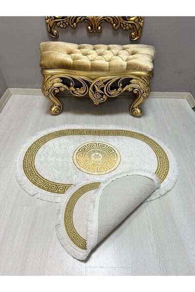 Bordo Halı 2'Lİ İKİLİ BANYO PASPAS SETİ DİJİTAL BASKI KAYMAZ KEÇE TABAN BANYO...