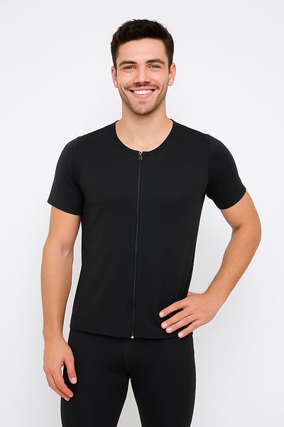 SAUNA SUIT Унисекс комплект с цип и половин ръкав и термо чорапогащник
