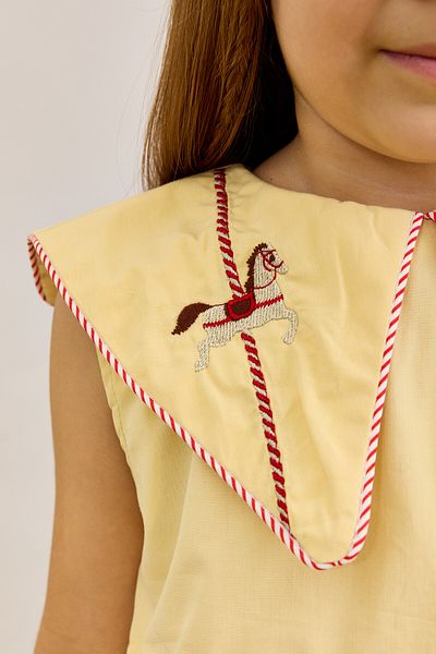 Fahhar Kids Cămașă Peplum Galben