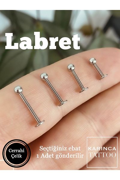 Karınca Piercing High Quality Surgical Steel Labret Ear Lip Conch Nose Helix Tragus Piercing