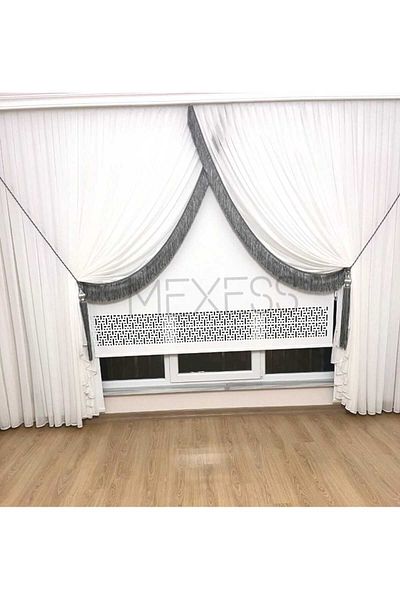 Mexess Premium Draped Bamboo Tulle - No Crease and No Iron, Heavy Gradient - Double Breasted - (1/3 Sik Pillet)