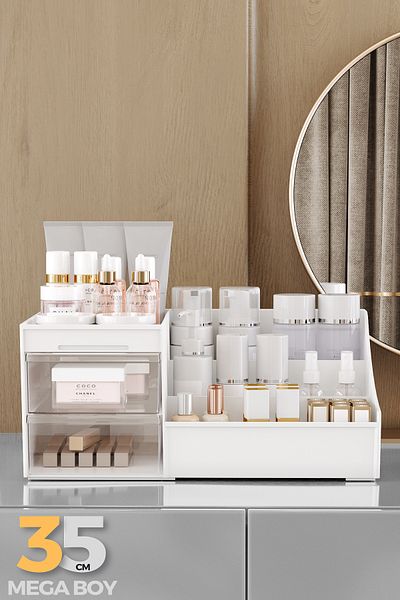 Pufwin Home Elegance XL Διάφανο Μακιγιάζ - Συρτάρια, Καλλυντικά Αρώματα Κρέμα Ορού Organizer