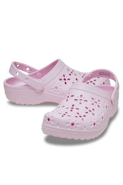 Crocs Classic Floral Cut Out Clog Women's Slippers