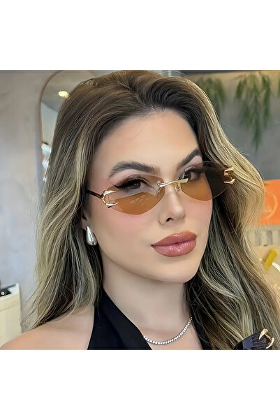 BluePepper نظارات شمسية CARTYY V6 COFFEE بإطار ذهبي 55-18-139 ekartman