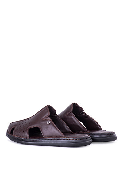 Pierre Cardin Men's Daily Genuine Leather Slippers 5110 - Hajj Umrah