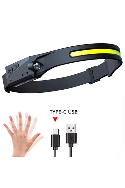 Choice Built-in Battery 800mha 230°bright Beam Headlamp Led Sensor Head Lamp Built-in Battery Usb Rechargea