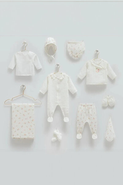 Caramell Allin'co - كراميل 100% قطن طبيعي 10 قطع موسلين إصدار المستشفى Cherry Baby