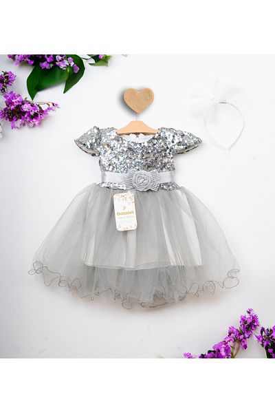 GAZALEH Summer Buckle Tulle Girl Dress