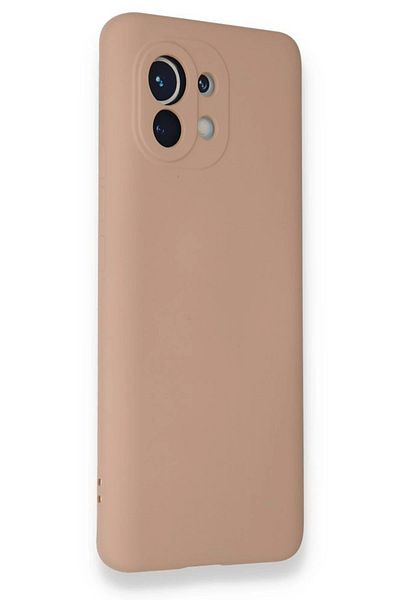 CepteToptan حافظة هاتف Xiaomi Mi 11 من السيليكون المخملي الداخلي - بودرة - MKİ2184-2739