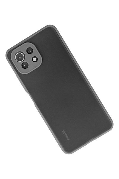 CepteToptan غطاء حماية سيليكون مونتريال لهاتف Xiaomi MI 11 Lite - رمادي - MKİ1109-6568