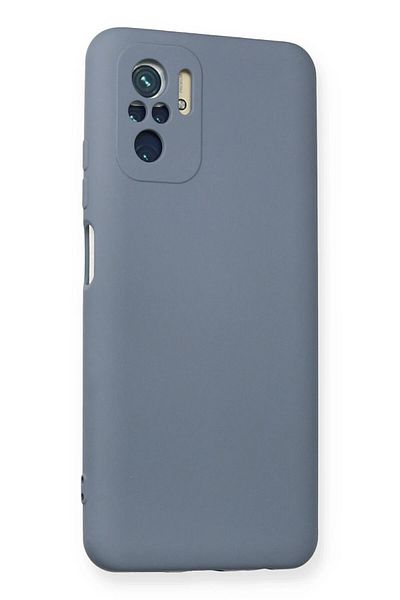 CepteToptan جراب هاتف Xiaomi Redmi Note 10 مصنوع من السيليكون المخملي الداخلي - رمادي - MKİ9999-4909