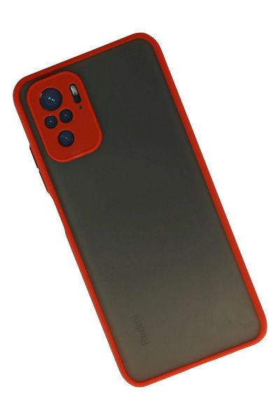 CepteToptan حافظة هاتف Xiaomi Redmi Note 10 من السيليكون مونتريال - أحمر - MKİ6110-6071