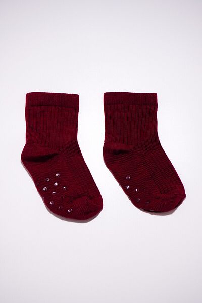 Rumon Cotton Non-Slip Sole Unisex Baby Socks Set of 2