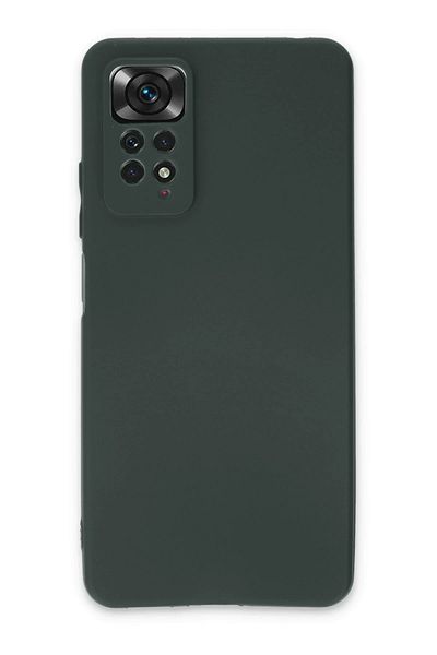 CepteToptan جراب هاتف Xiaomi Redmi Note 11 Pro سيليكون أول - أخضر داكن - MKİ8447-9279