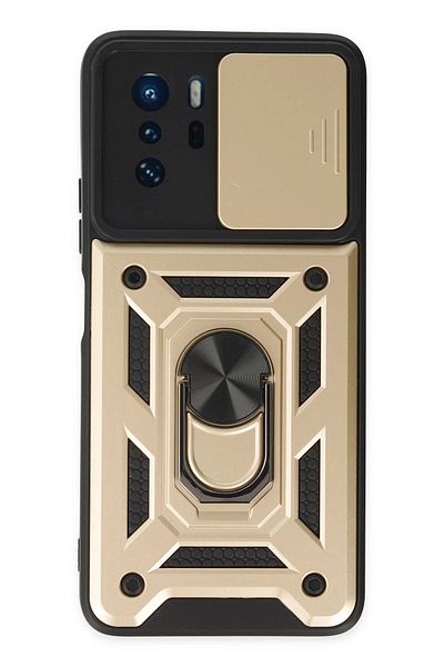 CepteToptan جراب Xiaomi Poco X3 GT من السيليكون مع حلقة عدسة Pars - ذهبي - MKİ1720-5214