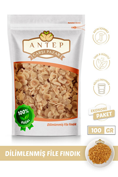 Antep Çarşı Pazar Dilimlenmiş File Fındık | 100 Gr.