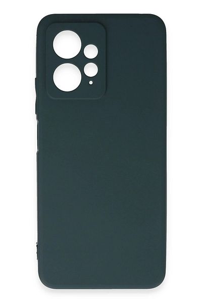 CepteToptan حافظة هاتف Xiaomi Redmi Note 12 4G من السيليكون الأول - أخضر داكن - MKİ4001-1185