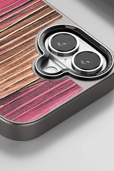 CepteToptan غطاء هاتف ايفون 16 ويف - بني - MKİ7497-2065