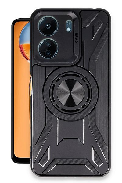 CepteToptan حافظة هاتف Xiaomi Redmi 13C من السيليكون لينكولن - أسود - MKİ6014-7670