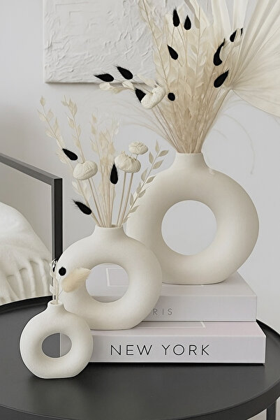 Minima Art Studio 3 Lü İskandinav Tarzı Bohem Vazo Pinterest Pampas Vazosu De...
