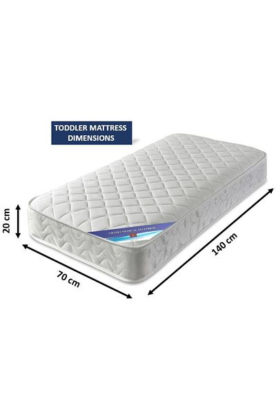 AWF AL WADI FURNITURE Sleep EZ Spring Star Toddler Hybrid Bonnel Spring Mattress Series For Baby, 70 x 140 x 20cm
