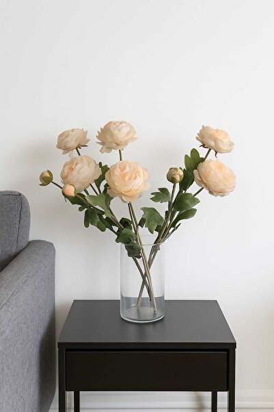 MAKİ DEKOR YAPAY ÇİÇEK ŞAKAYIK DAL PASTEL 3 DALLI 50 CM