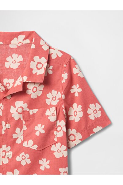 GAP Erkek Bebek Çok Renkli Keten Karışımlı Gömlek