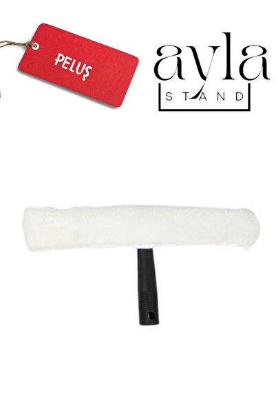 AYLA STAND 2 Metre Profesyonel Pencere Temizleme Seti, Duş ve Cam Sileceği 25+35+45cm çekçek+35 Peluş takım