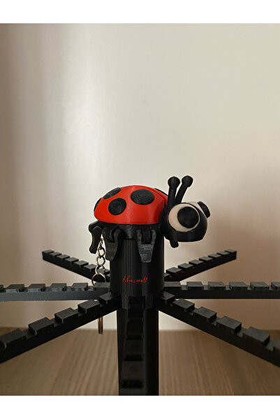 librescraft سلسلة مفاتيح الدعسوقة اللطيفة ثلاثية الأبعاد