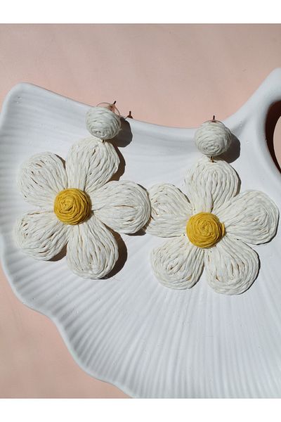 Luvix Design Daisy Wicker Bohemian Earrings