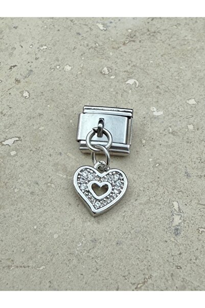 Snartun سوار من حجر الزركون على شكل قلب إيطالي من الفولاذ