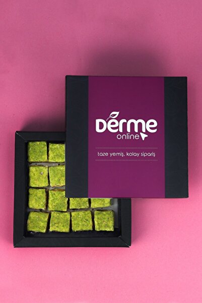 Derme Lokum Baklava Toz Fıstıklı Çikolatalı 275 gram