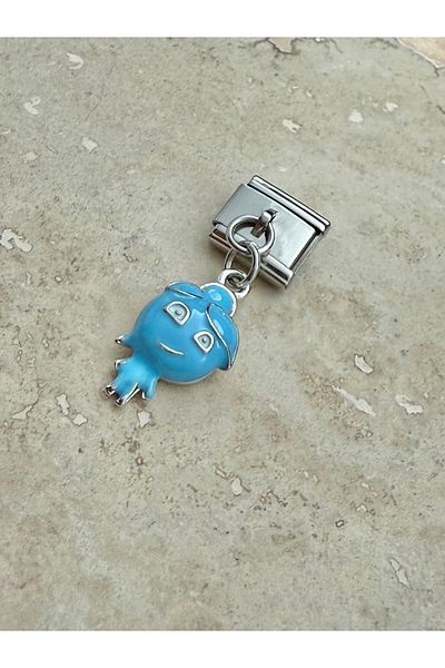 Snartun Italian Steel Charm I - Fire and Water Figured Bracelet Charms