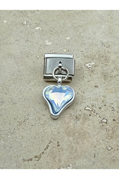 Snartun Silvery Love Themed Italian Bracelet Steel Charm I Italian Bracelet S...