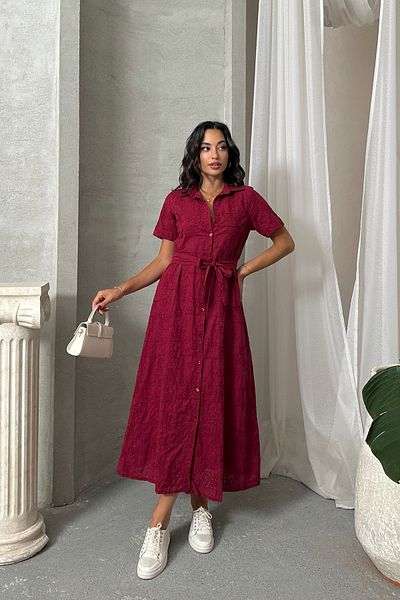 ASEDE Imported Special Design Shirt Collar Lined with Belt with Pocket 100% Cotton Fisto Dress Suitable for Testture