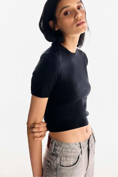 H&M Fine-knit T-shirt