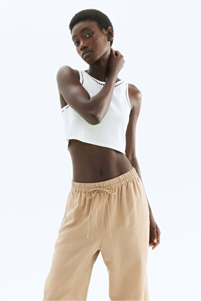 H&M Linen-blend trousers