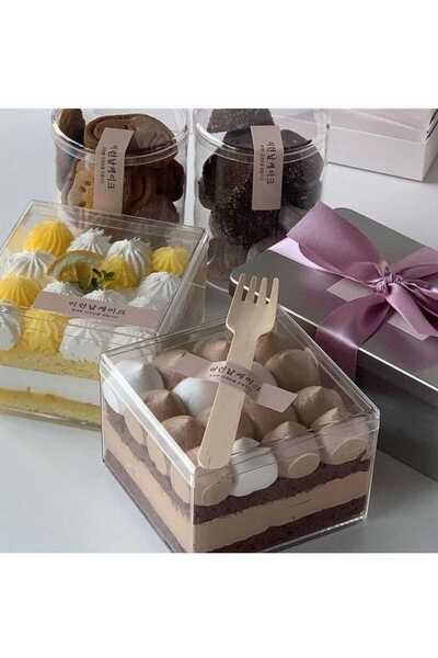 Evinizin Yardımcısı Unumluk & Magnolia & Square Bowl & Sweet Bowl 250Cc (6 Bowls 6 Covers)