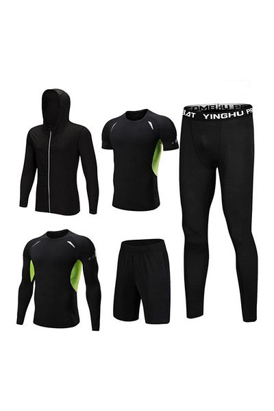 Generic 5 Piece Sportswear Set Green Xl