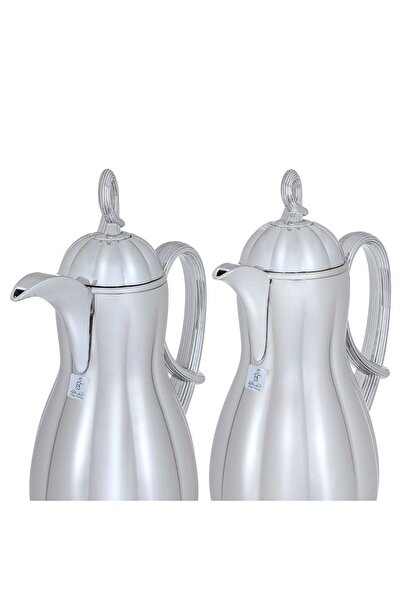 Alsaif Gallery طقم ترمس غاليري أروى السيف، قطعتين - فضي