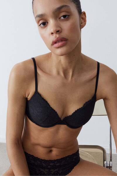 H&M Non-wired lace push-up bra