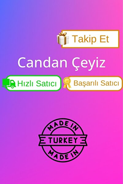 CANDAN ÇEYİZ Single Duvet Cover Set with Elasticated Sheets Zincir Yavruağzı