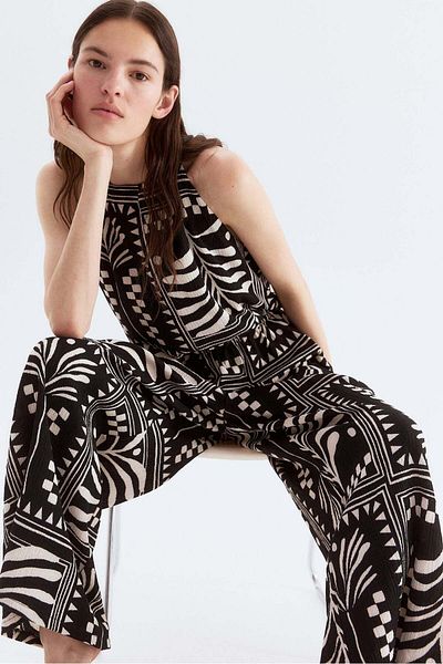 H&M Textured jersey jumpsuit