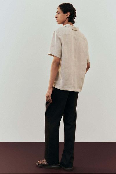 H&M Regular Fit Linen resort shirt