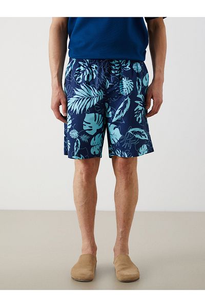 LC Waikiki Knielange gemusterte Seeshorts für Herren
