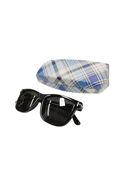 bonjorno aksesuar Patterned Glasses Case for Sunglasses (Strict) with Cleaning Cloth Gift